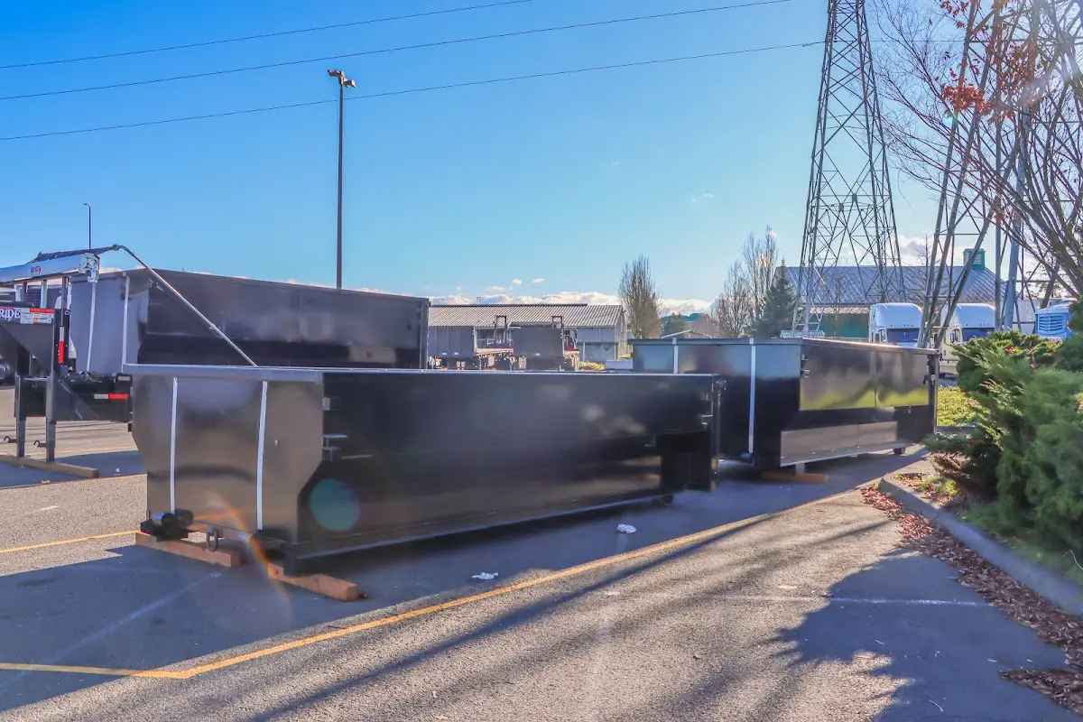 Roll-off dumpster ready for waste disposal at job site for Residential Dumpster Rental in Oroville East